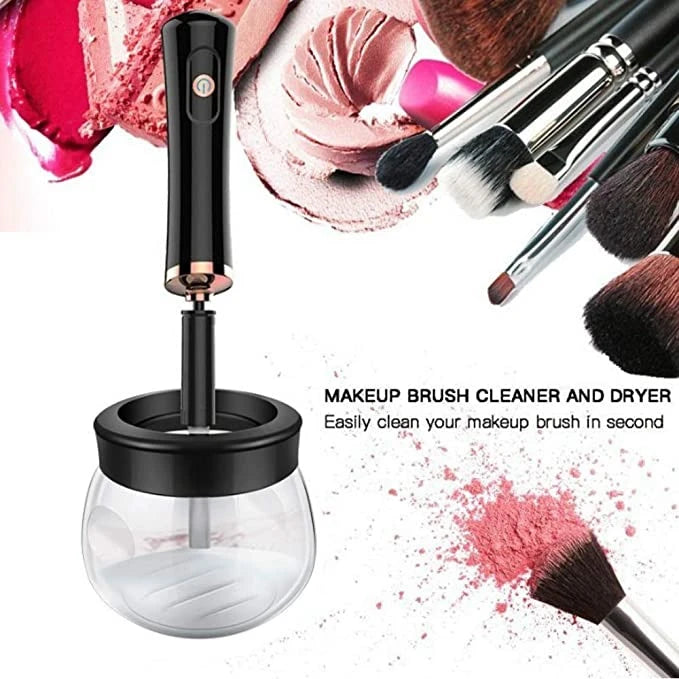 10 Seconds Silicone Makeup Brushes Cleaner and Dryer Set Electric Machine for Cleaning and Washing Makeup Tools